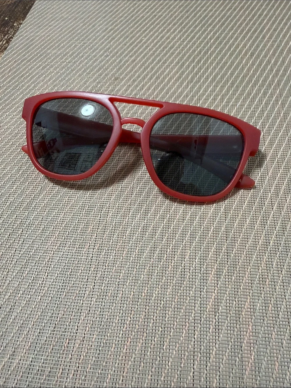 Red Sunglasses with Dark Lenses aviator vibes unisex